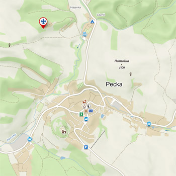 Chata na Pecce – mapa